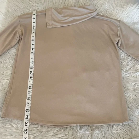 Tan | Cowl Neck Top - Picture 11 of 11